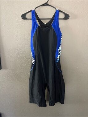Target Black & Royal Blue Women's One-Piece Racing Swimsuit